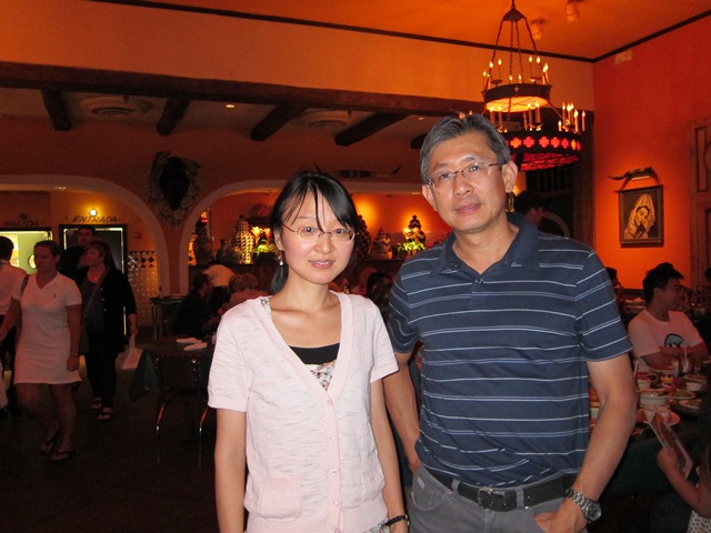 Visiting student Zhenzhen Gao and Dr. Liu