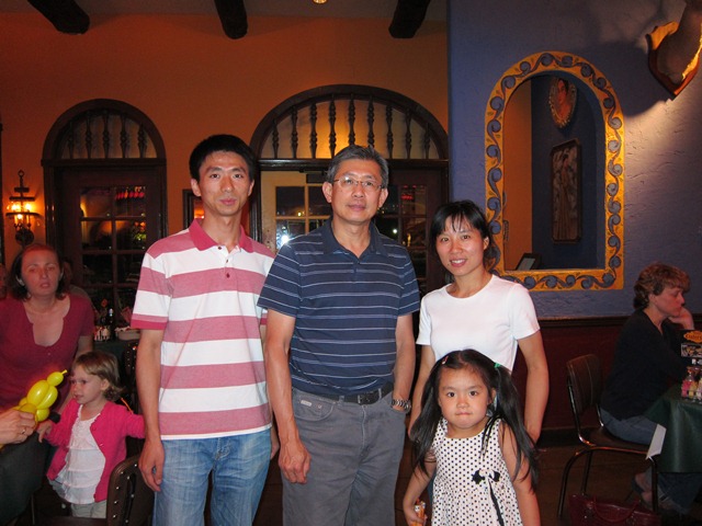 Biling Zhang's family and Dr. Liu